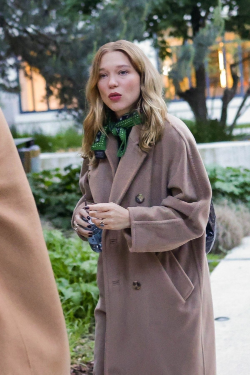 Lea Seydoux Leaves Cavous TV Show in Paris