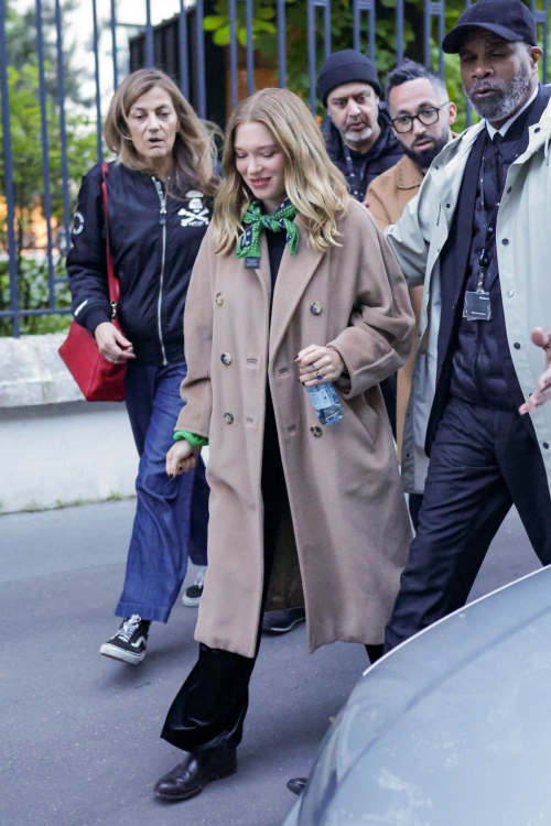 Lea Seydoux Leaves Cavous TV Show in Paris 1