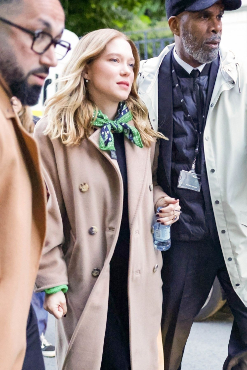 Lea Seydoux Leaves Cavous TV Show in Paris 5