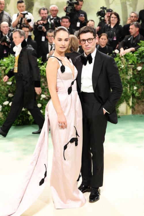 Lily James at Met Gala Celebrating Sleeping Beauties in New York 5