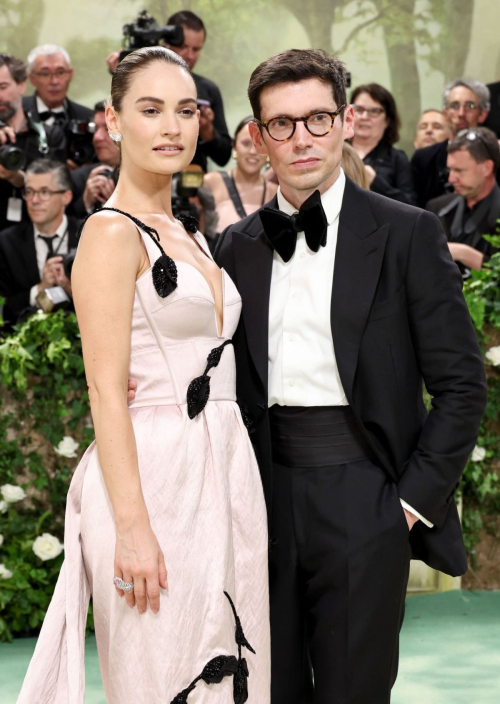 Lily James at Met Gala Celebrating Sleeping Beauties in New York 6