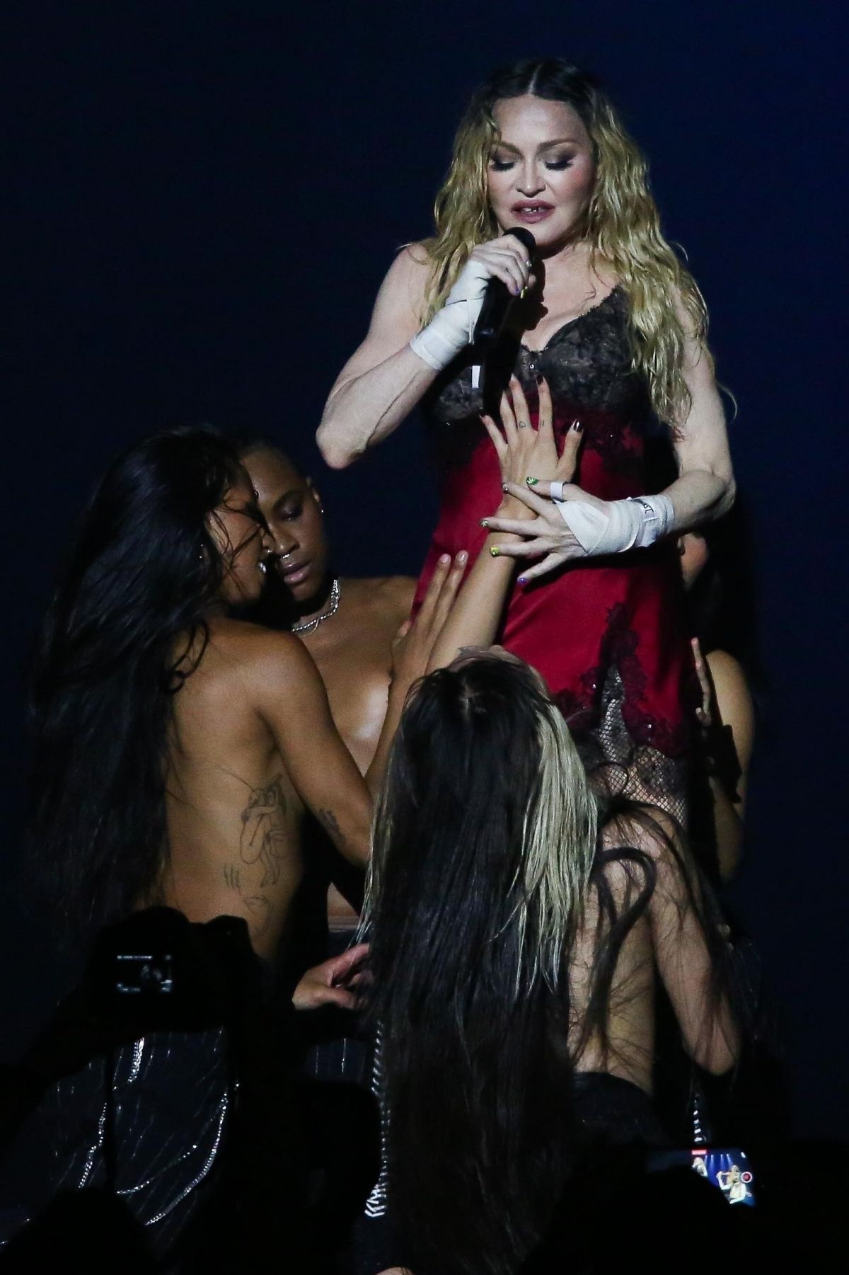 Madonna Performs at Copacabana Beach in Rio de Janeiro