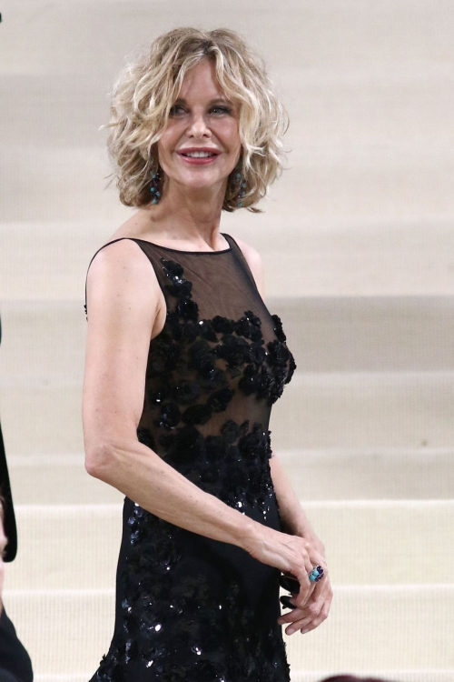 Meg Ryan at Met Gala Celebrating Sleeping Beauties in New York