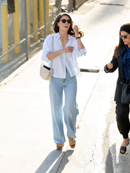 Melissa Benoist Arrives at Jimmy Kimmel Live in Hollywood 3