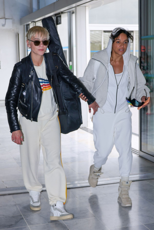 Michelle Rodriguez and Carmen Vandenberg Leaves 77th Cannes Film Festival at Nice Airport 1