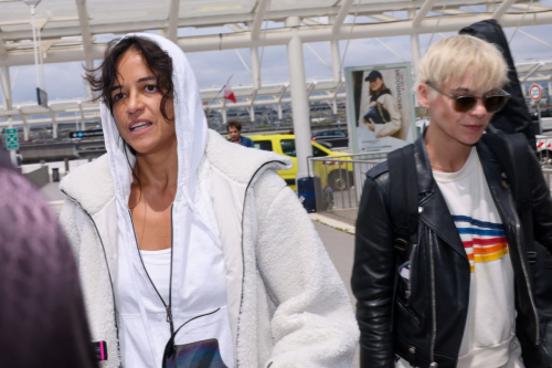 Michelle Rodriguez and Carmen Vandenberg Leaves 77th Cannes Film Festival at Nice Airport 4