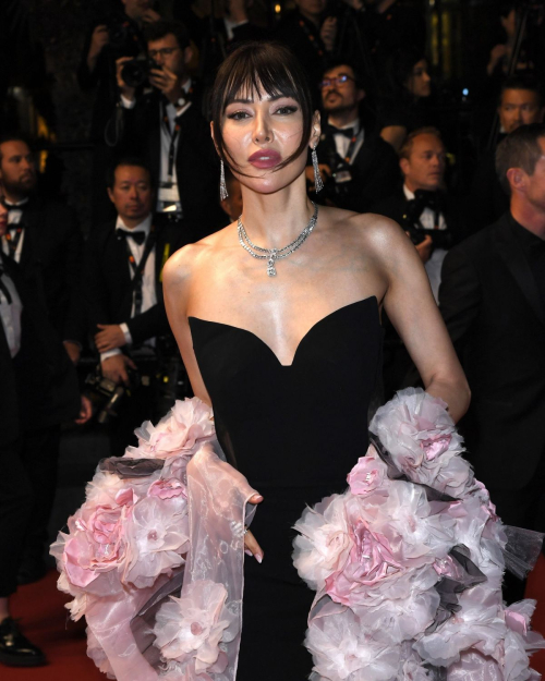 Nesrin Sanad at Parthenope Premiere at 77th Cannes Film Festival