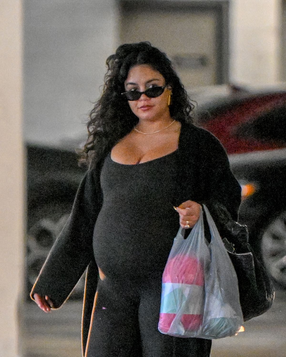 Pregnant Vanessa Hudgens Shopping at Art Supply Store in Los Angeles