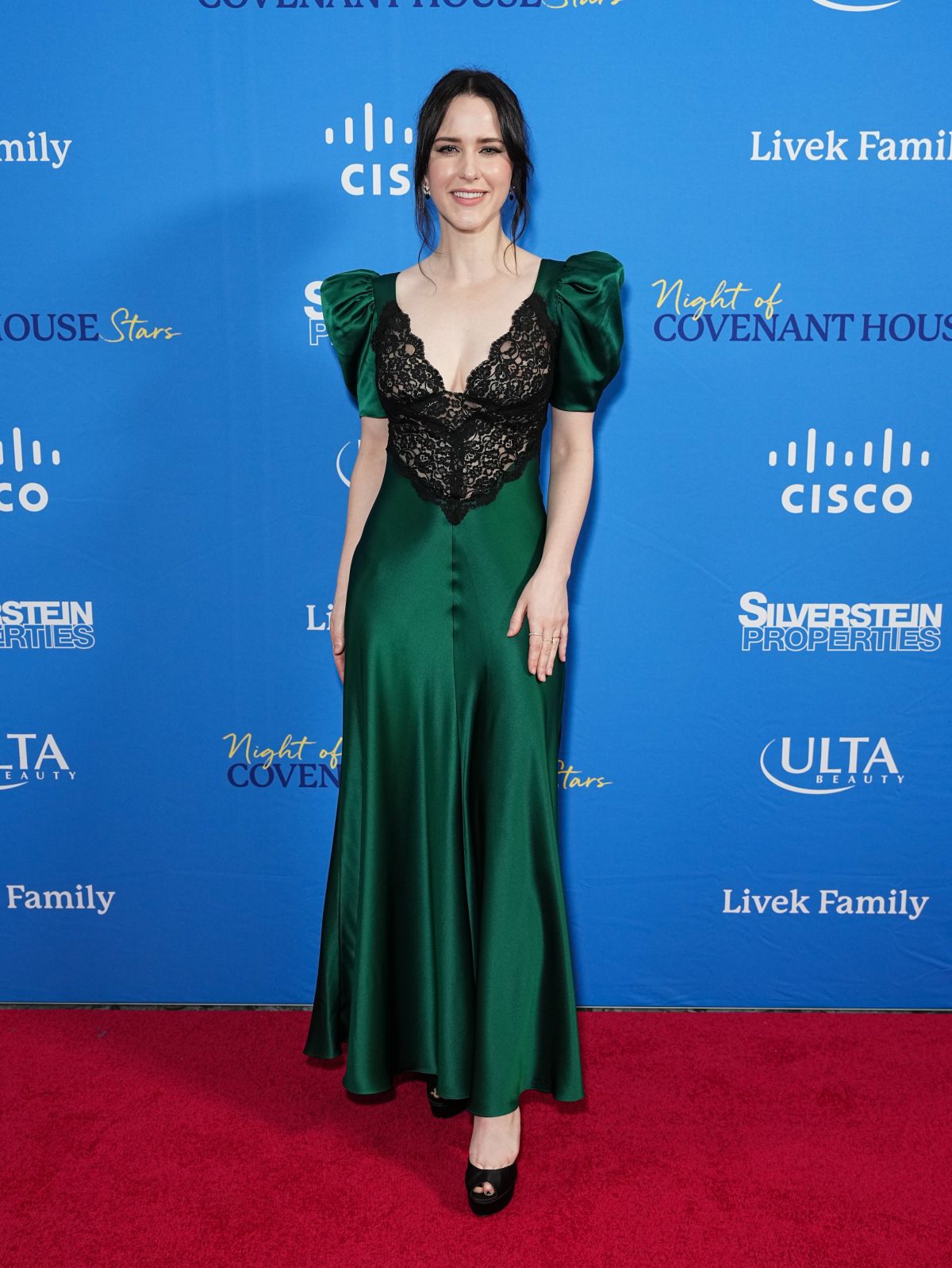 Rachel Brosnahan at Covenant House Night of Stars Gala in New York