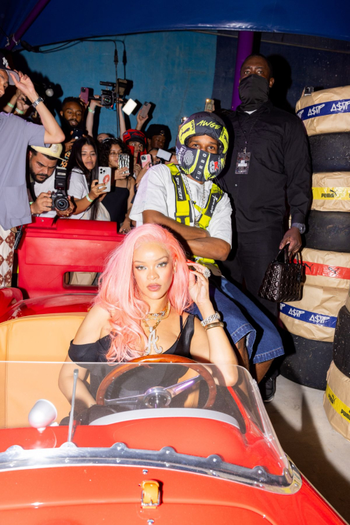 Rihanna at A$AP Rocky X Puma Pop-up Shop at Miami Race Weekend 3