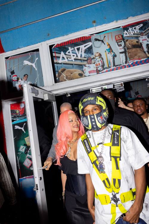 Rihanna at A$AP Rocky X Puma Pop-up Shop at Miami Race Weekend 6