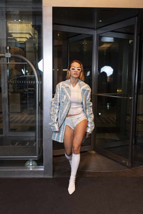 Rita Ora Leaves Hotel for Met Gala Fittings in New York 1