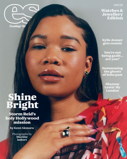 Storm Reid Featured in Evening Standard Magazine May 2024