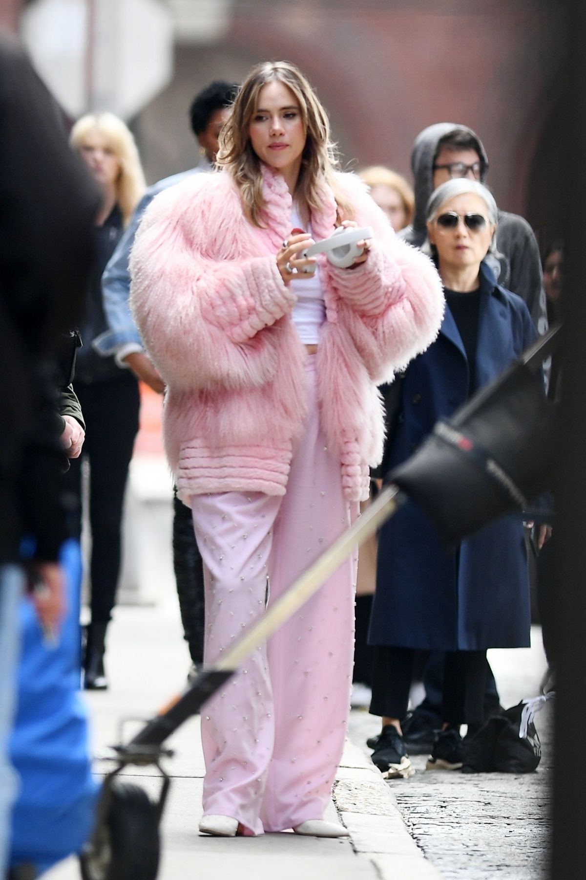 Suki Waterhouse Filming in New York