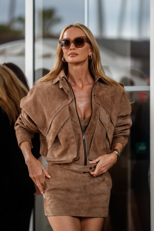 Tatiana Korsakova Leaves Hotel Martinez at Cannes Film Festival