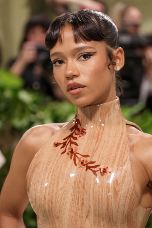 Taylor Russell at Met Gala Celebrating Sleeping Beauties in New York 1