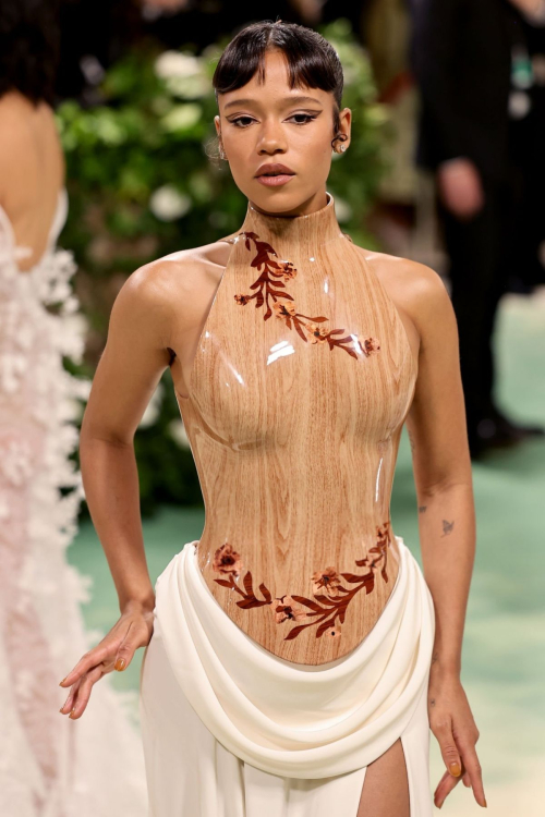 Taylor Russell at Met Gala Celebrating Sleeping Beauties in New York 4