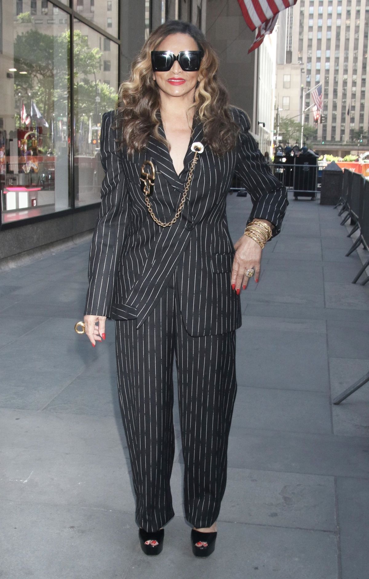 Tina Knowles Arrives at Today Show in New York