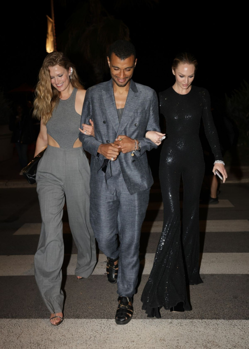 Toni Garrn and Candice Swanepoel Night Out in Cannes 1