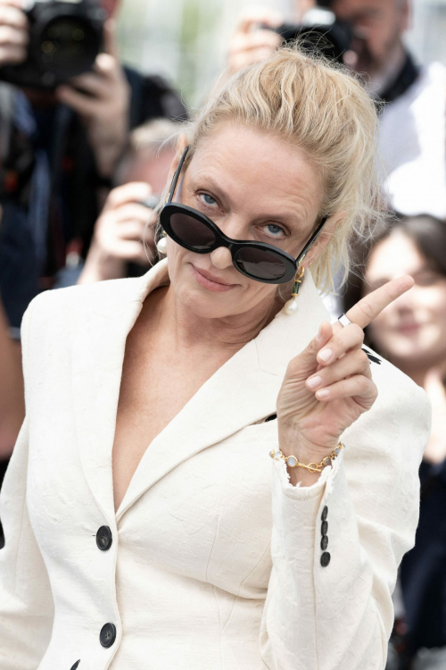 Uma Thurman at Oh Canada Photocall at 77th Cannes Film Festival 6