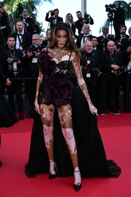 Winnie Harlow at The Count of Monte Cristo Premiere at 77th Cannes Film Festival