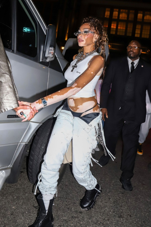 Winnie Harlow Leaves Met Gala Afterparty in New York 2