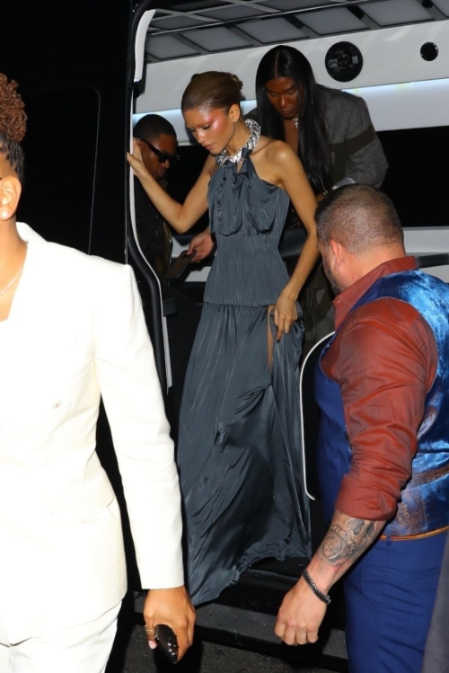 Zendaya Arrives at Loewe Met Gala Afterparty in New York 6