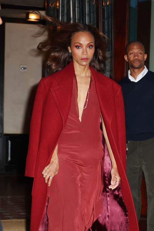 Zoe Saldana Arrives at Paramount Pictures Upfront in New York 2