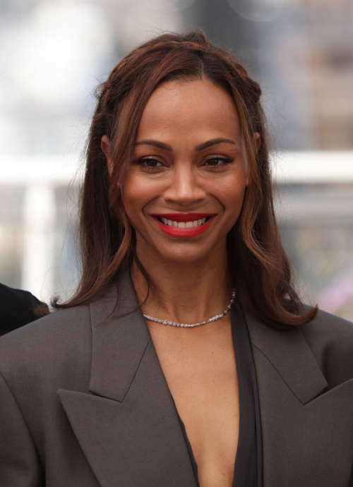 Zoe Saldana at Emilia Perez Photocall at Cannes Film Festival 2