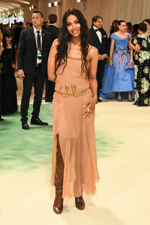 Zoe Saldana at Met Gala Sleeping Beauties Celebration in New York 2