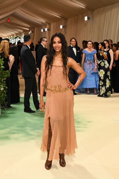 Zoe Saldana at Met Gala Sleeping Beauties Celebration in New York 3