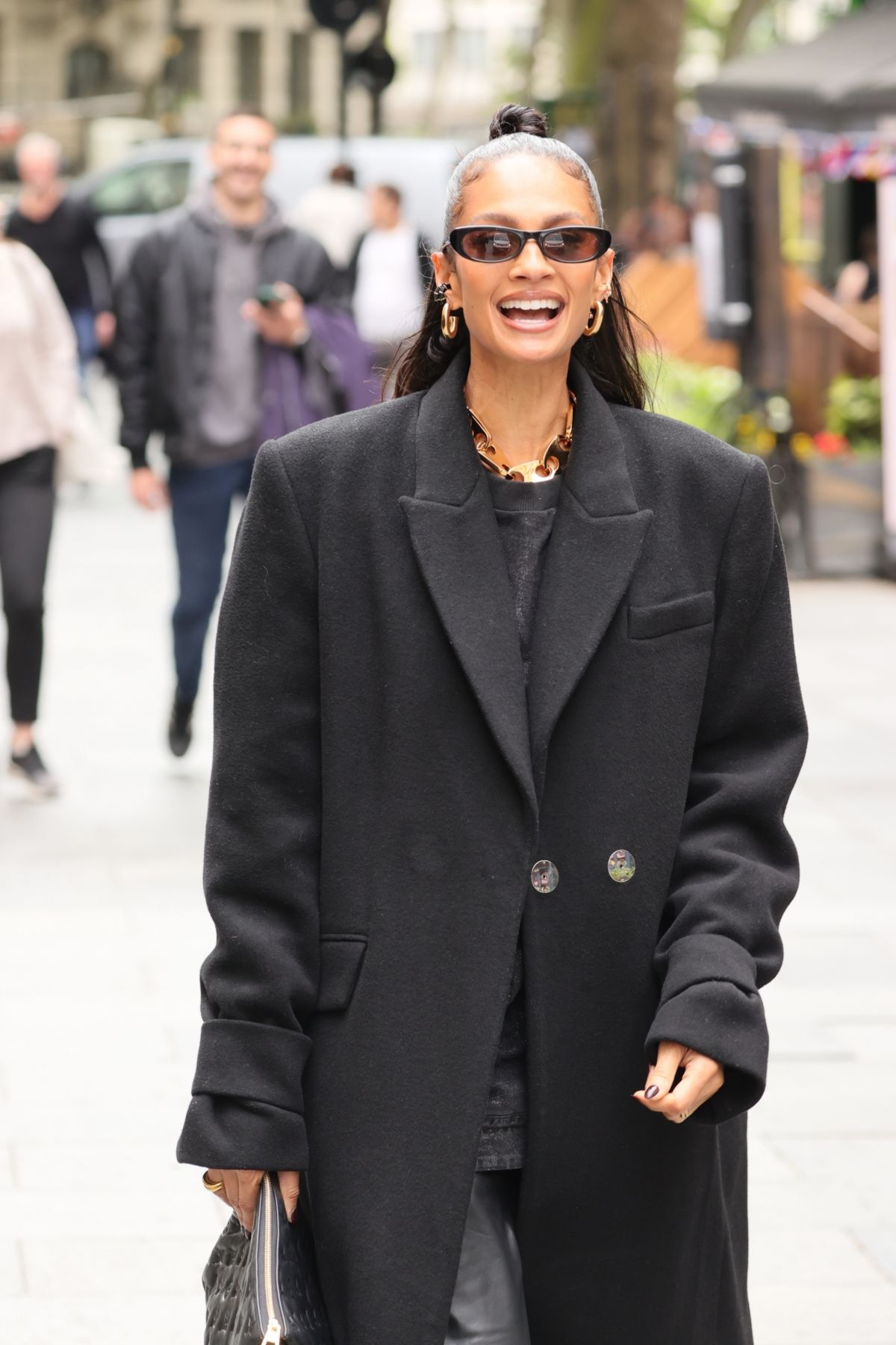 Alesha Dixon Arrives at Global Offices in London