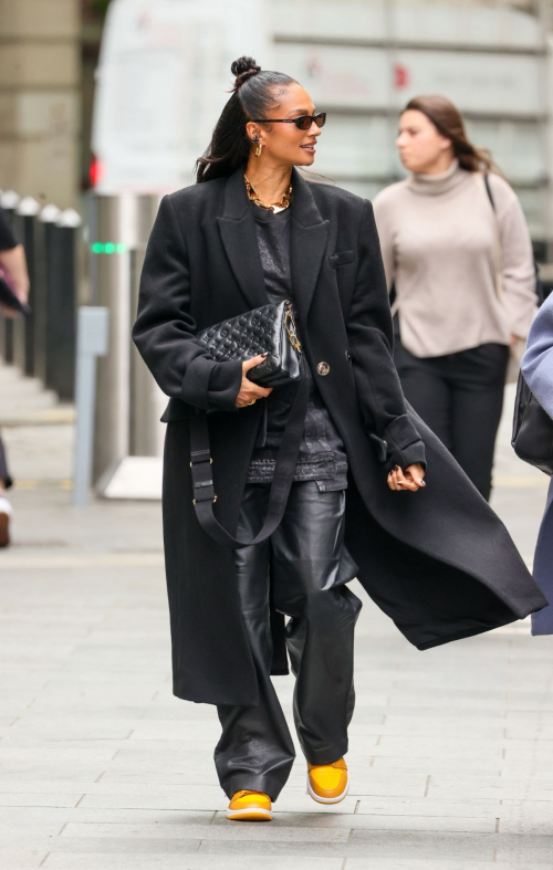 Alesha Dixon Arrives at Global Offices in London 1