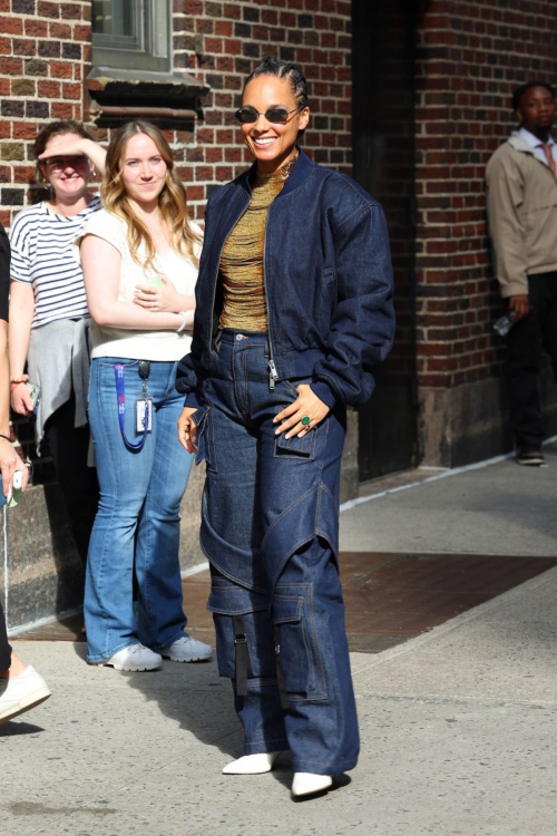 Alicia Keys Arrives at Late Show With Stephen Colbert in New York 2