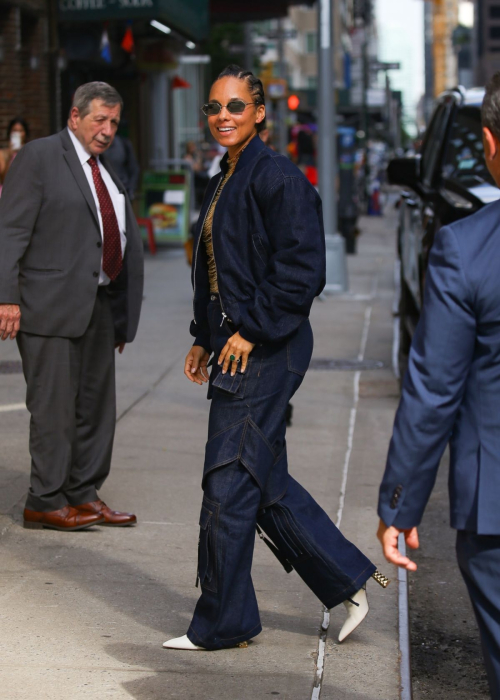 Alicia Keys Arrives at Late Show With Stephen Colbert in New York 3