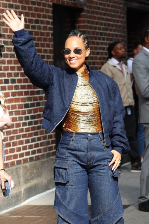 Alicia Keys Arrives at Late Show With Stephen Colbert in New York 4