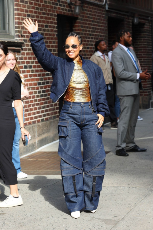 Alicia Keys Arrives at Late Show With Stephen Colbert in New York 5