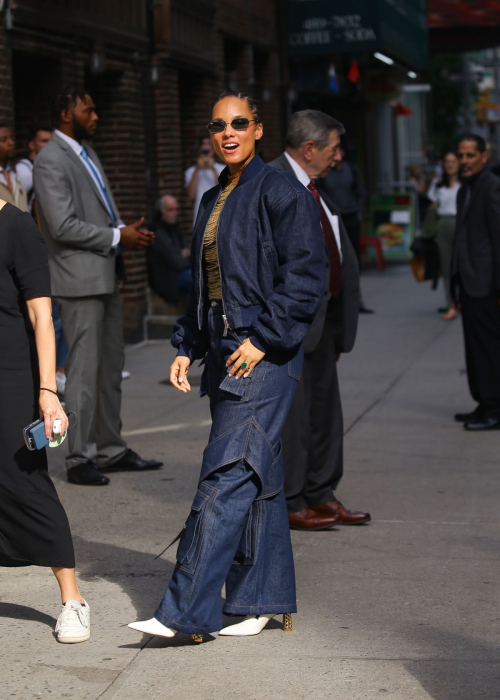 Alicia Keys Arrives at Late Show With Stephen Colbert in New York 6