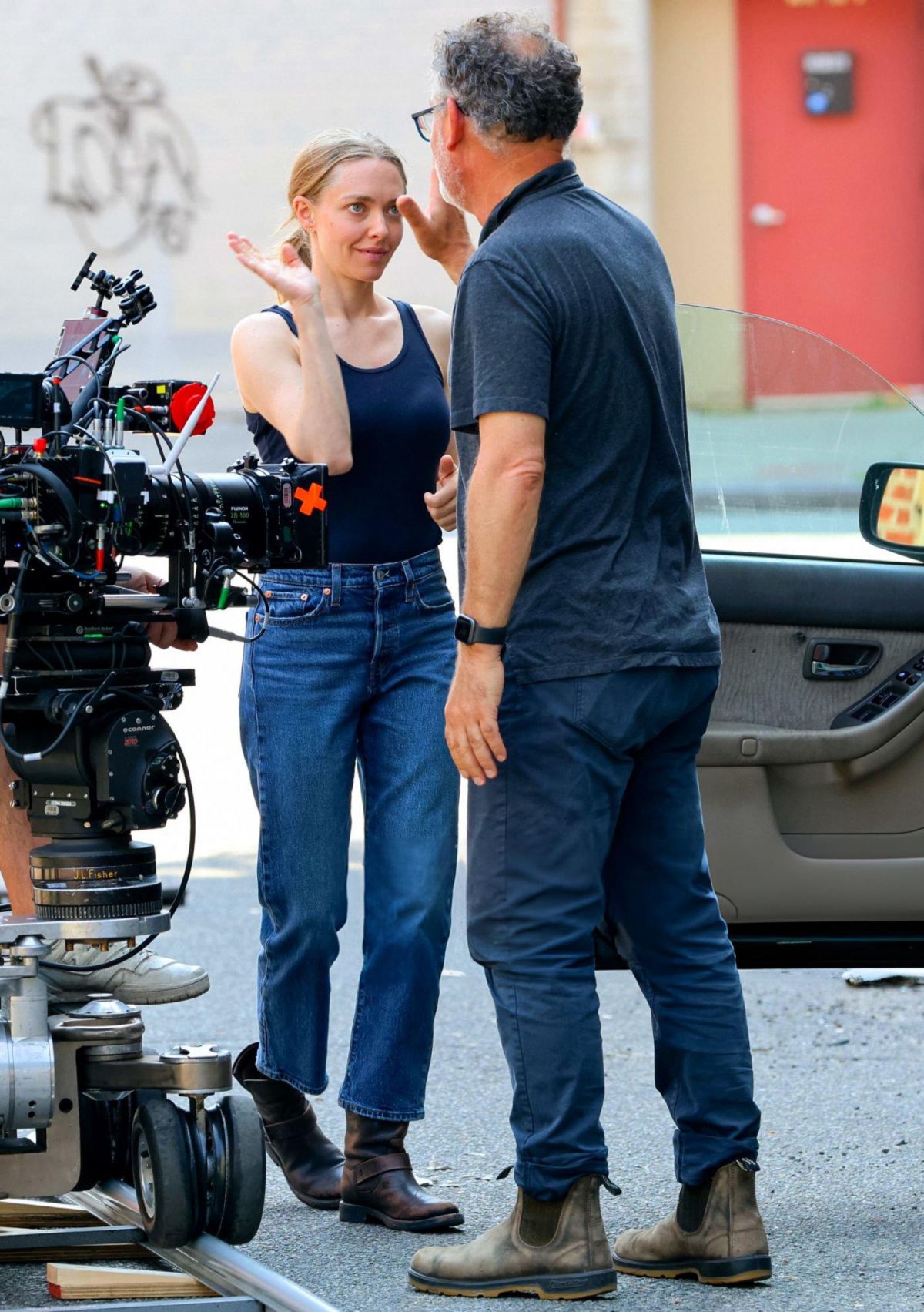 Amanda Seyfried on Set of Long Bright River New York