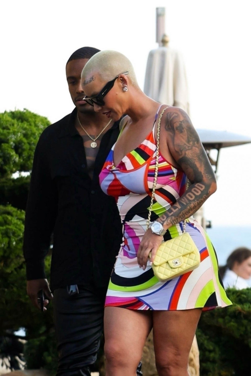 Amber Rose and Naeem Walton Leaves Nobu Malibu 2