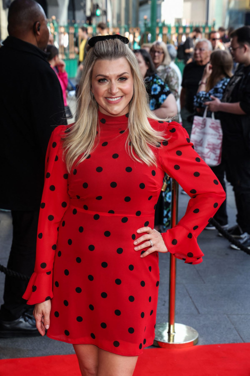 Anna Williamson Arrives at Gala Night for Sister Act The Musical Dominion Theatre London