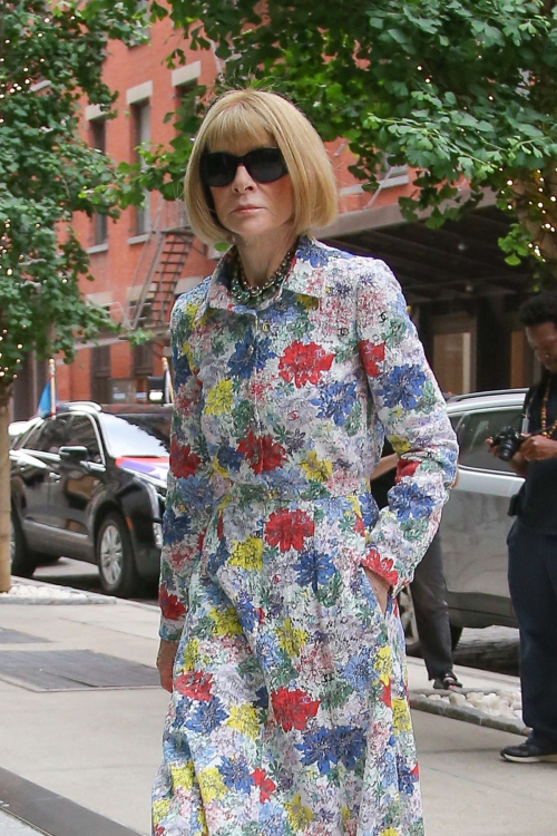 Anna Wintour Arrives at Vogue Dinner Party in New York 1