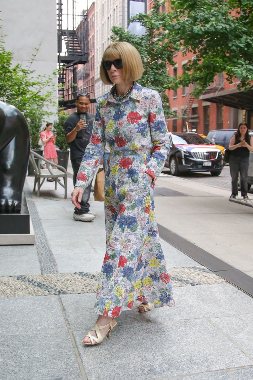 Anna Wintour Arrives at Vogue Dinner Party in New York 4