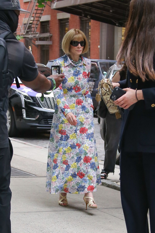 Anna Wintour Arrives at Vogue Dinner Party in New York 5