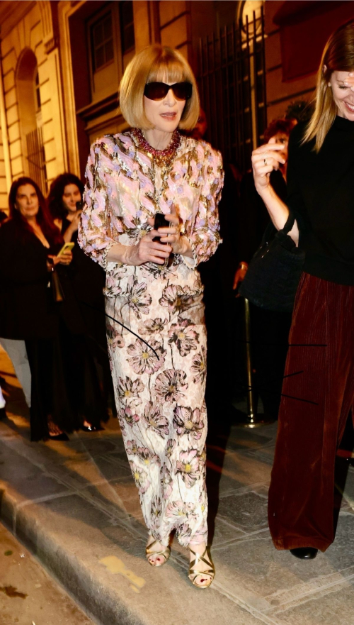 Anna Wintour Arrives at Vogue World After-party in Paris 1