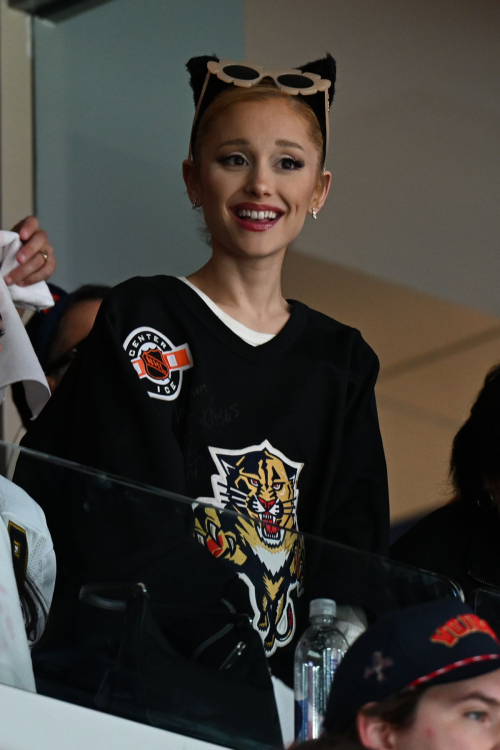 Ariana Grande Florida Panthers vs Edmonton Oilers Game Sunrise