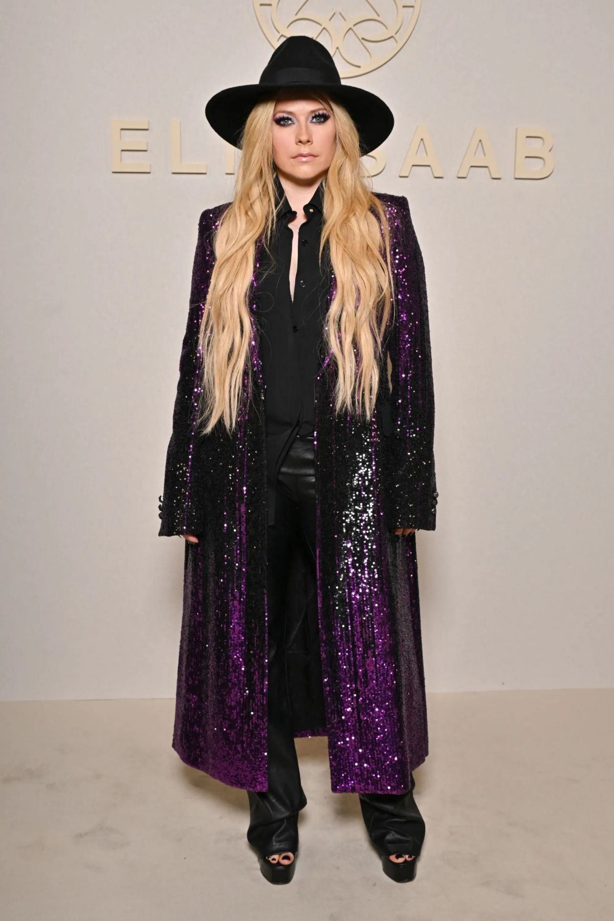 Avril Lavigne at Elie Saab Haute Couture Fall/Winter Show at Paris Fashion Week