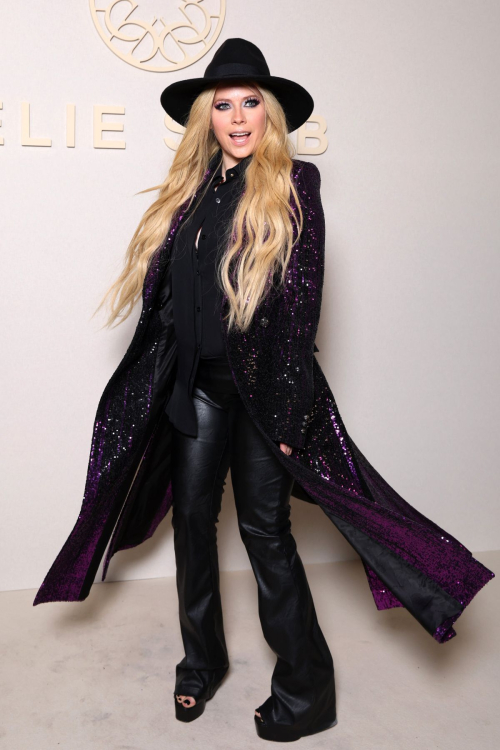 Avril Lavigne at Elie Saab Haute Couture Fall/Winter Show at Paris Fashion Week 1