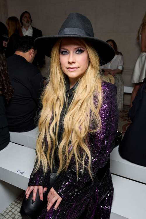 Avril Lavigne at Elie Saab Haute Couture Fall/Winter Show at Paris Fashion Week 3