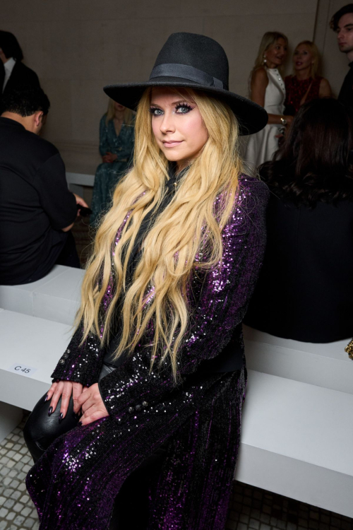 Avril Lavigne at Elie Saab Haute Couture Fall/Winter Show at Paris Fashion Week 6